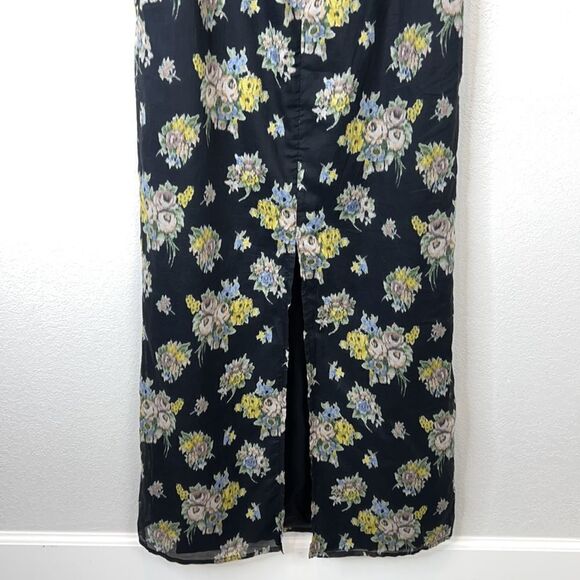 Floral Black Maxi Dress - Picture 8 of 14